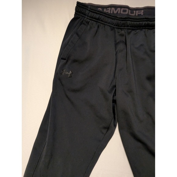 Under Armour Men's Large ColdGear Black Sweatpants Loose Fit Fleece Joggers Gym - Picture 2 of 7